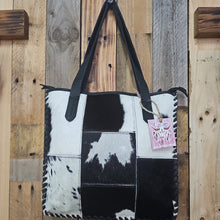 Load image into Gallery viewer, Cowhide Patchwork Bag