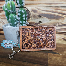 Load image into Gallery viewer, Tooled Card & Coin Purse
