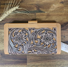 Load image into Gallery viewer, Carved Leather Wallet