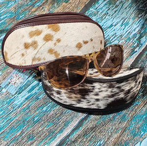 Cowhide Glasses Case