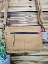 Load image into Gallery viewer, Leather & Hide Crossbody Clutch