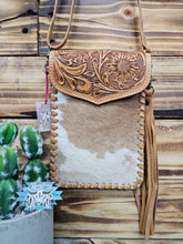 Load image into Gallery viewer, Leather & Hide Phone Bag