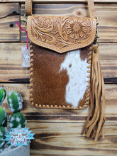 Load image into Gallery viewer, Leather & Hide Phone Bag