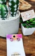 Load image into Gallery viewer, 10mm Glitter Resin Studs - Multiple Options