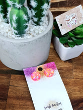 Load image into Gallery viewer, 15mm Glitter Resin Studs - Multiple Options