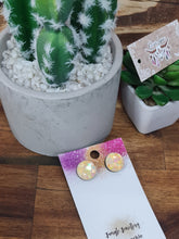 Load image into Gallery viewer, 15mm Glitter Resin Studs - Multiple Options