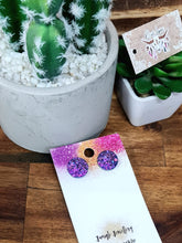 Load image into Gallery viewer, 15mm Glitter Resin Studs - Multiple Options