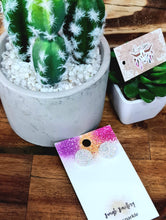 Load image into Gallery viewer, 15mm Glitter Resin Studs - Multiple Options