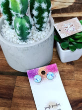 Load image into Gallery viewer, 15mm Glitter Resin Studs - Multiple Options