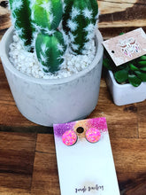 Load image into Gallery viewer, 15mm Glitter Resin Studs - Multiple Options