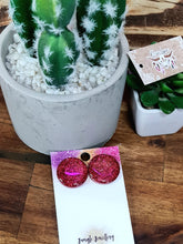 Load image into Gallery viewer, 25mm Glitter Resin Studs - Multiple Options