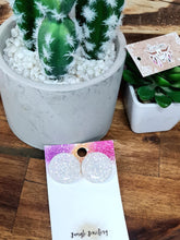 Load image into Gallery viewer, 25mm Glitter Resin Studs - Multiple Options