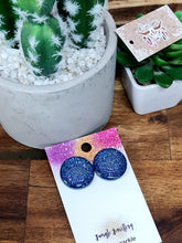 Load image into Gallery viewer, 25mm Glitter Resin Studs - Multiple Options