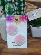 Load image into Gallery viewer, Printed Glitter Resin Studs - Multiple Options