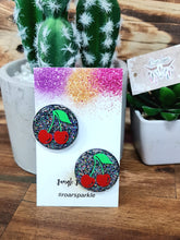 Load image into Gallery viewer, Printed Glitter Resin Studs - Multiple Options