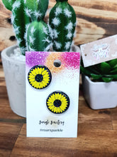 Load image into Gallery viewer, Printed Glitter Resin Studs - Multiple Options