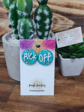 Load image into Gallery viewer, Printed Glitter Resin Studs - Multiple Options