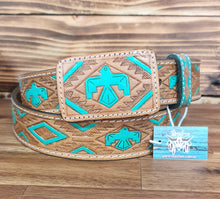 Load image into Gallery viewer, “Aztec Eagle” Western belt