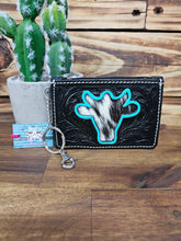 Load image into Gallery viewer, Leather & Hide Key & Card Holder