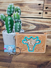 Load image into Gallery viewer, Leather & Hide Key & Card Holder