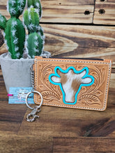 Load image into Gallery viewer, Leather & Hide Key & Card Holder