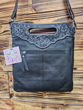 Load image into Gallery viewer, Leather & Hide Sling Bag