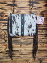Load image into Gallery viewer, Turquoise Fringe Crossbody