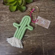 Load image into Gallery viewer, Boho Cactus Keychain

