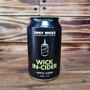 Tipsy Wicks CANdle "WICK IN-CIDER" - Apple Cider