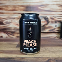 Load image into Gallery viewer, Tipsy Wicks CANdle &quot;PEACH PLEASE&quot; - Peach Bellini
