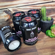 Load image into Gallery viewer, Tipsy Wicks CANdle "POUR DECISIONS" - Champagne & Strawberries