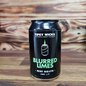 Tipsy Wicks CANdle "BLURRED LIMES" - Mint Mojito