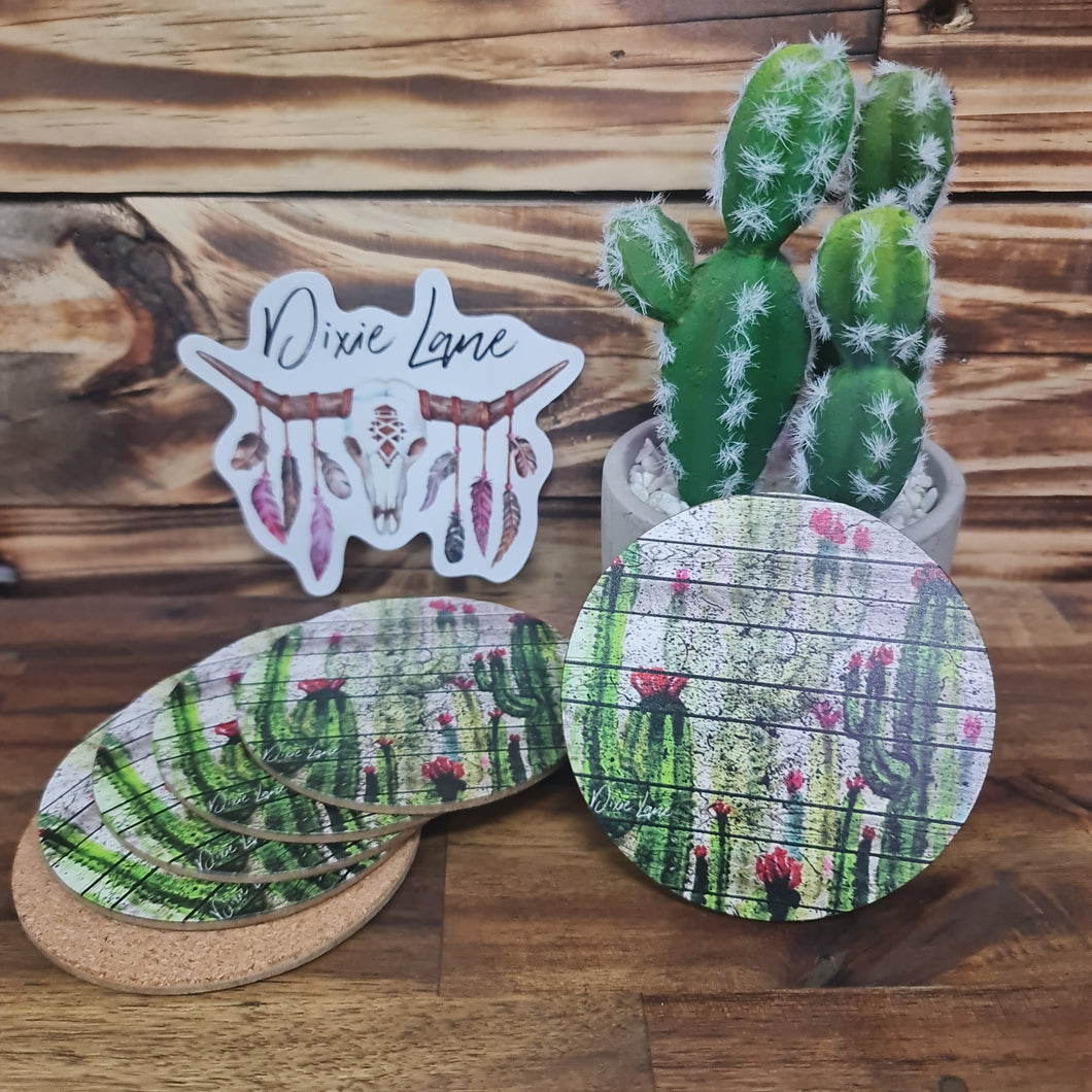 Dixie Lane Cactus Coaster Set