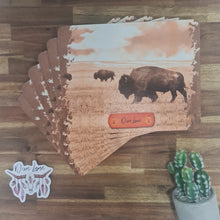 Load image into Gallery viewer, Dixie Lane Bison Placemat Set