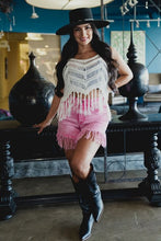 Load image into Gallery viewer, Send it! Fringed Shorts - Pink
