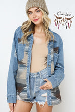 Load image into Gallery viewer, Nevada Denim Shacket - Blue
