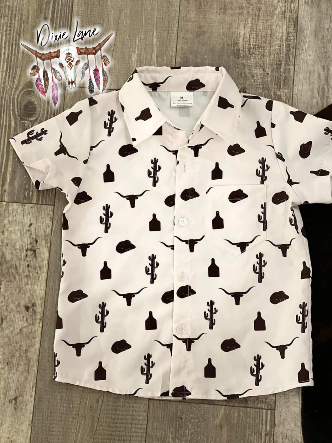 Tag You're it Boys Button-Up Shirt