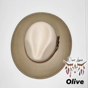 Ombre Panama Hat - Olive