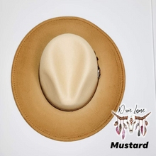 Load image into Gallery viewer, Ombre Panama Hat - Mustard
