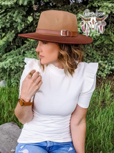 Load image into Gallery viewer, Ombre Panama Hat - Brown

