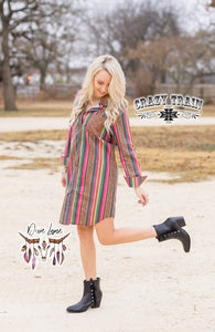 Giddy Up Button Down Dress