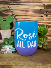 Load image into Gallery viewer, Wine Tumbler - Rose` All Day
