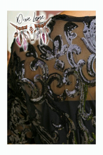 Load image into Gallery viewer, Vegas Sequin Duster - Black