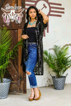 Load image into Gallery viewer, Vegas Sequin Duster - Black