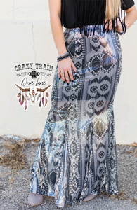 Aztec Sequin Maxi skirt