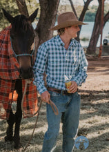 Load image into Gallery viewer, Black Colt Blue Burenda Mens Shirt