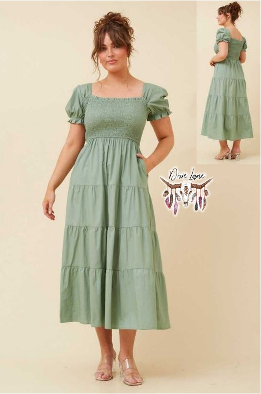 Pheobe Dress - Sage