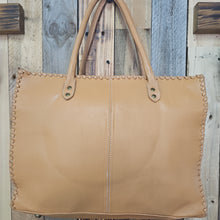 Load image into Gallery viewer, Leather &amp; Hide Tote Bag
