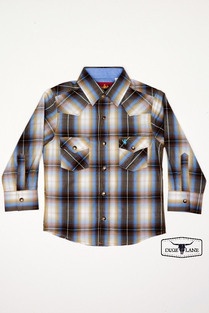 Boys Western Pearl Snap Shirt