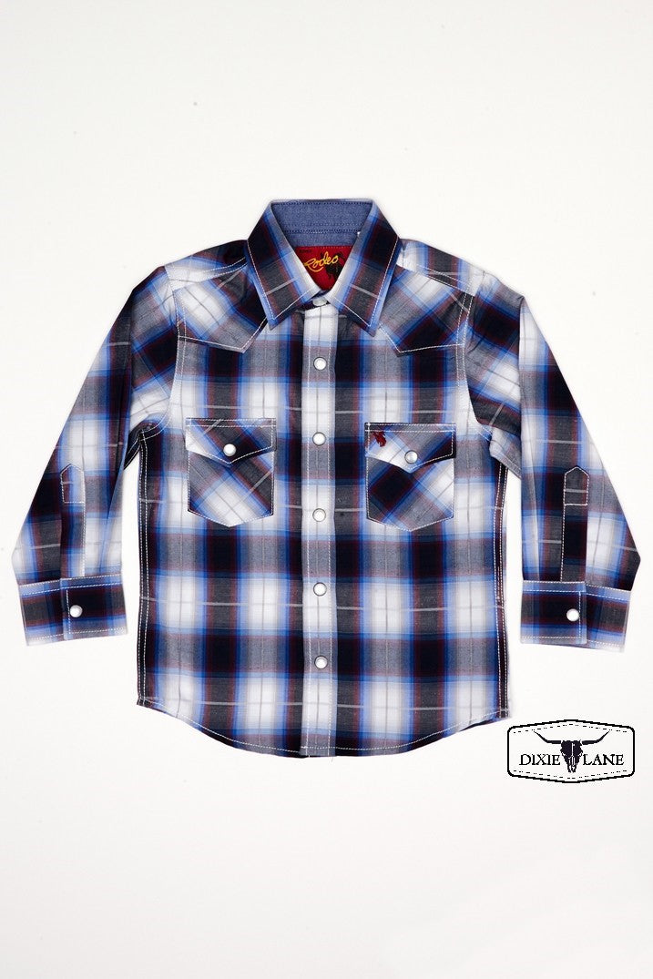Boys Western Pearl Snap Shirt